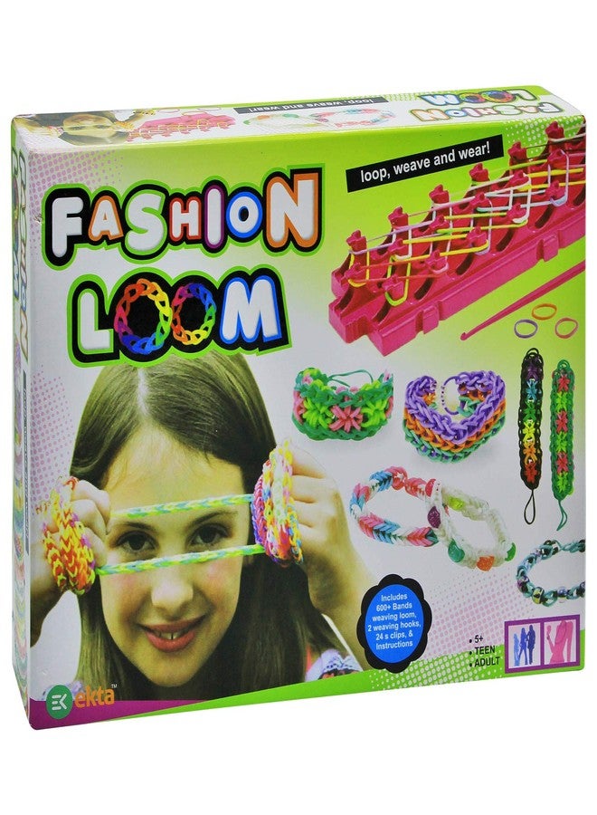 EKTA Rubber Fashion Loom Bands (Multi Color) for Girls Kid, Small - Image 3